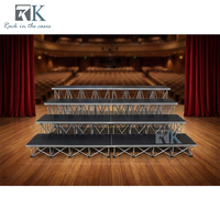 Plateforme de scène pour chorale en gros avec système de verrouillage, installation rapide, Spider Stage