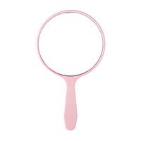 Nouveau miroir de maquillage rond en plastique haute définition pour femmes - Miroir de beauté compact portable