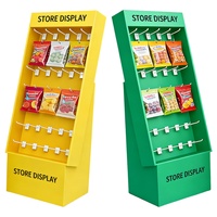 Présentoirs de point de vente Power Wing en carton ondulé pour bonbons, favorisant les ventes d'impulsion pour les produits promotionnels et saisonniers