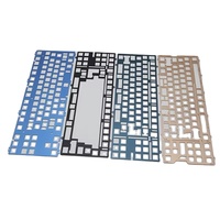 Services d'usinage CNC de boîtier de clavier en aluminium d'anodisation sur mesure de précision pour clavier mécanique de clavier en métal