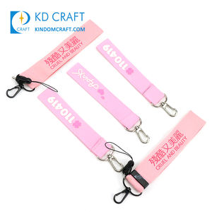 <span class=keywords><strong>Lanyard</strong></span> liefert Designer benutzer definierte rosa Marke Schlüssel anhänger Halter Armband Armband Brieftasche Nylon bunte Armband kurze <span class=keywords><strong>Lanyard</strong></span> Schlüssel bund - Product Image 2