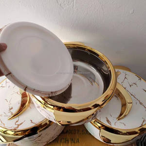 Kotak Makan Mewah Bulat Penahan Panas, Wadah Makan Siang Termal, Wadah Isolasi Termal untuk Idul Fitri Muslim 1.5+2+2.5L Casserole - Product Image 6