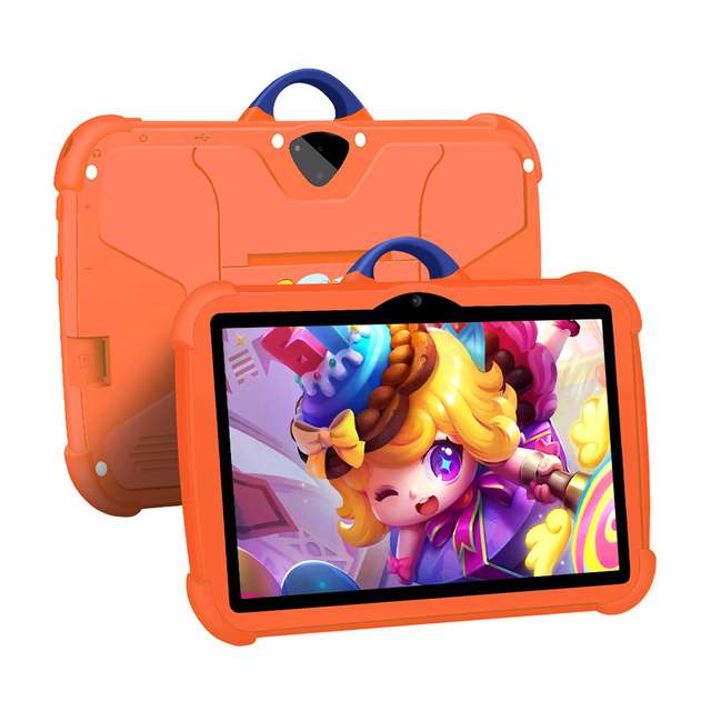 Kids 7 Inch Android Tablet 2GB+32GB for Toddler Parent Control Children WiFi Educational Tablet Pc With Kid-Proof Case