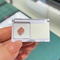 Diamants roses cultivés en laboratoire, taille émeraude, 1-7 carats, certifiés IGI, marque Huacan, pour la fabrication de bijoux, bague de fiançailles