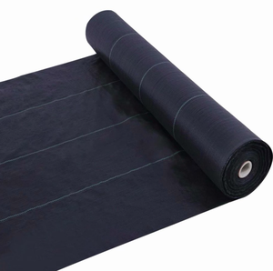 أسود حقيبة منسوجة من البولي بروبيلين سياج من الطمي الأعشاب نسيج حاجز ، 3ft x 50ft مكافحة العشب الزراعية الأعشاب التحكم حصيرة - Product Image 4