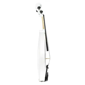 Violín Acústico 4/4 con Diseño <span class=keywords><strong>de</strong></span> Calabaza Blanca, Kit para Estudiantes con Arco <span class=keywords><strong>de</strong></span> Madera <span class=keywords><strong>de</strong></span> Brasil, Puente, Cuerdas y Estuche Protector - Product Image 4