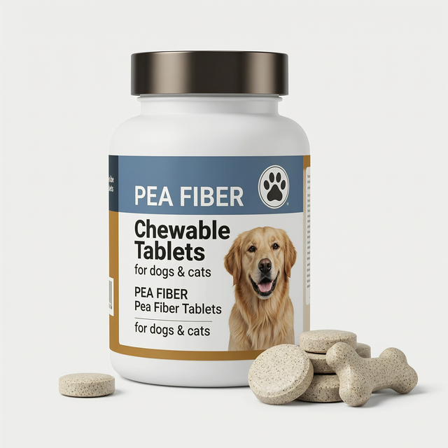 Natural Plant Based Pea Fiber Tablets for Digestive Regularity and Fullness Support Dietary Supplement