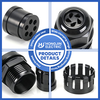 Passe-câble industriel multi-trous en nylon MG16A, équipement électrique PA66, passe-câble multi-voies 2, 3, 4 trous avec joint en caoutchouc EPDM