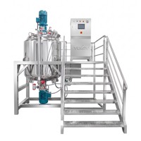 Homogénéisateur émulsifiant industriel 50L 7,5 kW avec moteur, pompe et roulement en SUS304, contrôle PLC, cuve de mélange pour produits alimentaires et chimiques