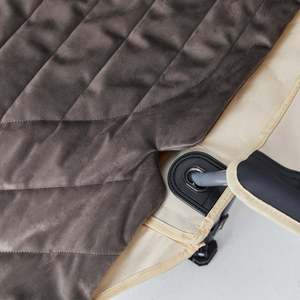 Heated <b>Chair</b> Cushion Dark Gray Rectangle Velvet Polyester Seat <b>Pad</b> For Home Use GG-HP001 Model - Product Image 3