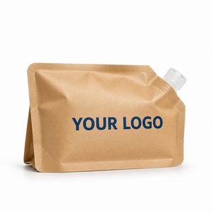 Bolsa Ecológica de Papel Kraft para Bebidas y Alimentos, Bolsa con Boquilla para Café, Bolsa Reutilizable Impermeable con Boquilla, Logotipo Personalizado de China - Product Image 3