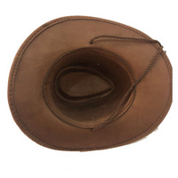 Chapeau de cowboy vintage ajustable à large bord, personnalisé, pour hommes et femmes, protection solaire estivale, pour l'équitation et le camping, vente en gros