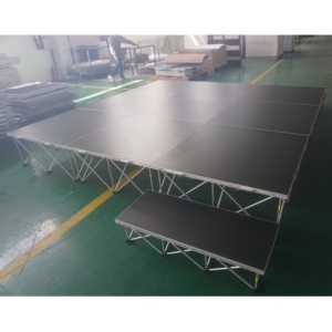 Escenario Móvil Telescópico Modular de Aluminio Ligero de 4x4 pies para Conciertos - RK-Portable Stage RAK-SQ4I con Fácil Montaje - Product Image 3