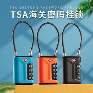 <b>Tsa</b> Approved Combination Padlock Blue Zinc Alloy 4 Digit Travel <b>Lock</b> For Luggage Gym Locker - Product Image 4