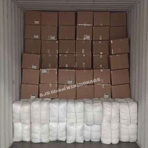 White <b>Industrial</b> Cleaning <b>Wiping</b> Rags White Cotton Tshirt Rags <b>Wiping</b> Rags 10 kg Bags for Cleaning - Product Image 1
