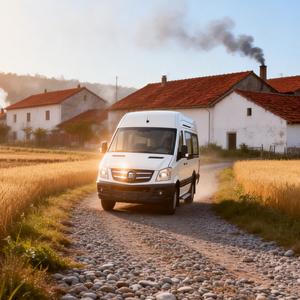 รถบัสไฟฟ้า 19 ที่นั่ง รถโค้ชพลังงานใหม่ขนาดเล็ก พร้อมเกียร์อัตโนมัติ สำหรับพวงมาลัยซ้าย - Product Image 4