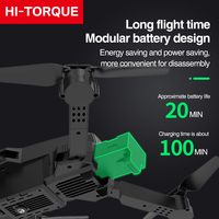 طائرات بدون طيار JHD E88 Pro احترافية بكاميرا 4K وواي فاي وتحكم عن بعد قابلة للطي مع نظام FPV - ألعاب رائجة البيع