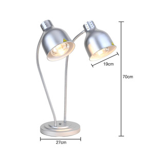Lampe chauffante alimentaire double tête en promotion pour hôtels, restaurants et présentoirs de nourriture pour mariages et événements - Product Image 3