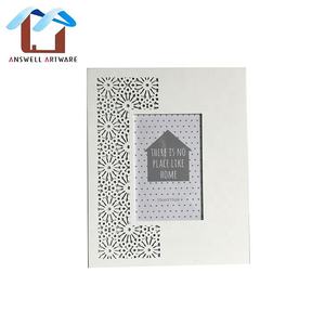 <span class=keywords><strong>Marcos</strong></span> De Foto para decoración De pared del hogar, marco De fotos blanco grabado, diseño tallado <span class=keywords><strong>A4</strong></span>, imagen De madera - Product Image 2