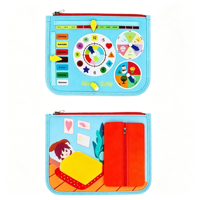 En stock XD Montessori Livre sensoriel en feutre pour animaux de la ferme, résistant aux déchirures, 3D, jouet éducatif pour l'apprentissage précoce des tout-petits
