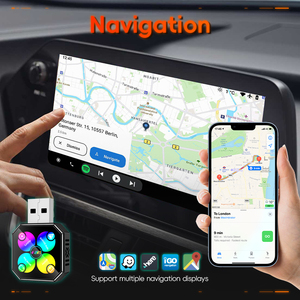 Wholesale Manufacturer <b>Plug</b> & Play Converts Wireless Carplay Android Auto Mirror Link Airplay 4 in 1 Carplay <b>Adapter</b> for Car - Product Image 4