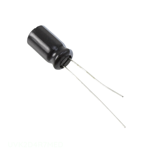 Condensador radial original UVK2D4R7MED de 4.7 uF, aluminio, 4.7UF, 20%, 200V, de montaje a través de orificio. - Product Image 1