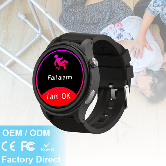 L28 Smart Watch Fall Detection Heart Sleep Seizures Monitoring FCC Safety Call Rate GPS Pressure Tracking Health Care Smart