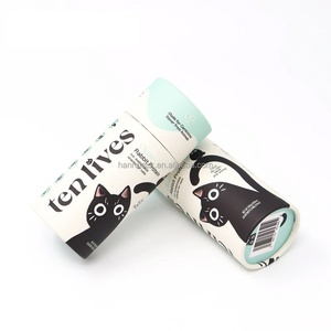 Recyclable Custom Design Cylinder <b>Round</b> <b>Box</b> Food Grade Paper Tube Packaging for Pet Treats Snack - Product Image 4