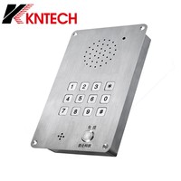 KNTECH KNZD-15 salle blanche interphone industriel intérieur SUS304 matériel clavier mains libres pour produits de télécommunication