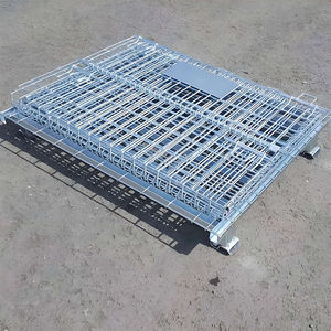 Magazzino di trasporto su misura industriale pieghevole gabbia di stoccaggio Mobile per la vendita - Product Image 1