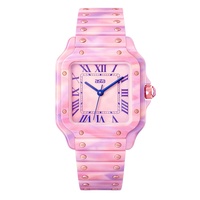 Asta Montre Quartz Femme Acétate Luxe Chiffres Romains Style Coréen Logo Perso OEM