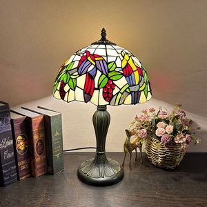 Lámpara de Techo LongHuiJing con Pantalla de Vidrio Estilo Europeo, Diseño de Aves, Multicolor Mediterráneo, 12 Pulgadas, LED, Ajustable, Ecológica - Product Image 2