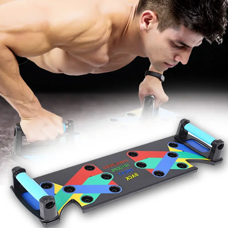 9 in 1 Push Up Board Exercise at Home Body Building Comprehensive Fitness Equipment Gym Workout Training for Men Women