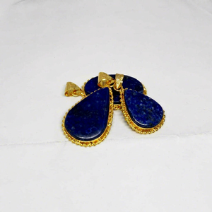 New Arrival Hot Selling Feng Shui Natural Lapis Lazuli Love Pendant Blue <b>Crystals</b> Carved Agate Ball Oval Shadow Carving Vintage - Product Image 1