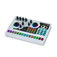 Carte son SX96 pour débutants avec microphone, écouteurs, chargeur sonore, carte de mixage sonore multifonction pour l'enregistrement vocal et le streaming en direct
