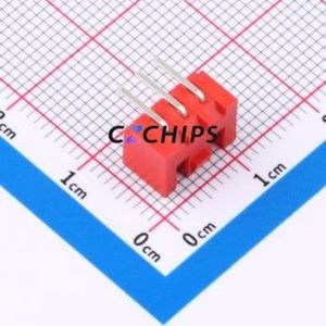 W254110K-3PR2123 Wire-to-Board Pin Header Bent Lead Through Hole,P=2.5mm Connector 1x3P 2.5mm Right Angle Insert XHB - Product Image 2