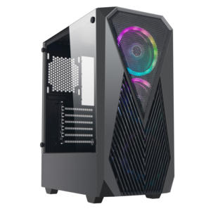 Panel frontal de fibra de carbono a granel con fuente de alimentación <span class=keywords><strong>cooler</strong></span> <span class=keywords><strong>Master</strong></span> Deluxe CAJA DE JUEGOS DE FABRICACIÓN RGB - Product Image 1