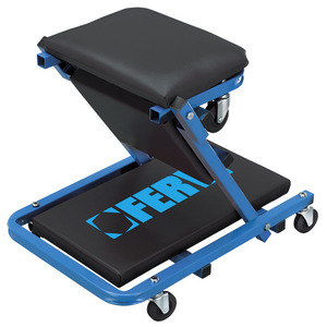 Fervi 2 In 1 Undercar <b>Stool</b> Cart With Wheels And <b>Adjustable</b> <b>Height</b> For Mechanic Use - Product Image 1