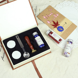 Ensemble de timbres de sceau de cire en laiton et palissandre vintage personnalisés pour invitations de mariage, lettres, artisanat-personnalisé - Product Image 2