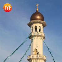 H6022 Minaret décoratif en métal personnalisé de flèche d'acier inoxydable pour des projets de mosquée et de dôme