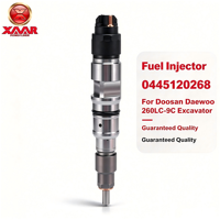 Injecteur de carburant haute pression Common Rail 0445120268 pour excavatrice Doosan Daewoo 260LC-9C, ensemble de buse d'injecteur de moteur diesel