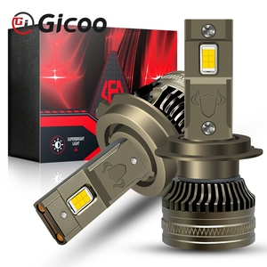 หลอดไฟหน้ารถยนต์ Gicoo K15 12-60v LED รุ่น H1 H3 H4 H7 H11 9005 9006 สำหรับรถยนต์และรถบรรทุก ความสว่างสูง 15000lm 110w 6000k 12V 24V - Product Image 6