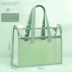 Sac fourre-tout en PVC pour enfants brodé à la main sur mesure, organisateur multifonctionnel, poignée transparente, rangement pour jouets pour enfants - Product Image 1