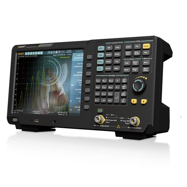 Real-Time Spectrum and Vector Network Analyzer 9kHz-8GHz 100% POI 6.25us Burst Signal Capture 40MHz Bandwidth RF Tester