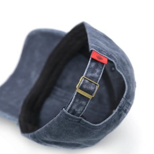Gorra de Béisbol Vintage de Algodón sin Estructura con Hebilla Metálica de 6 Paneles, Logotipo Bordado Personalizado, Lavada y Desgastada, Venta al por Mayor - Product Image 3
