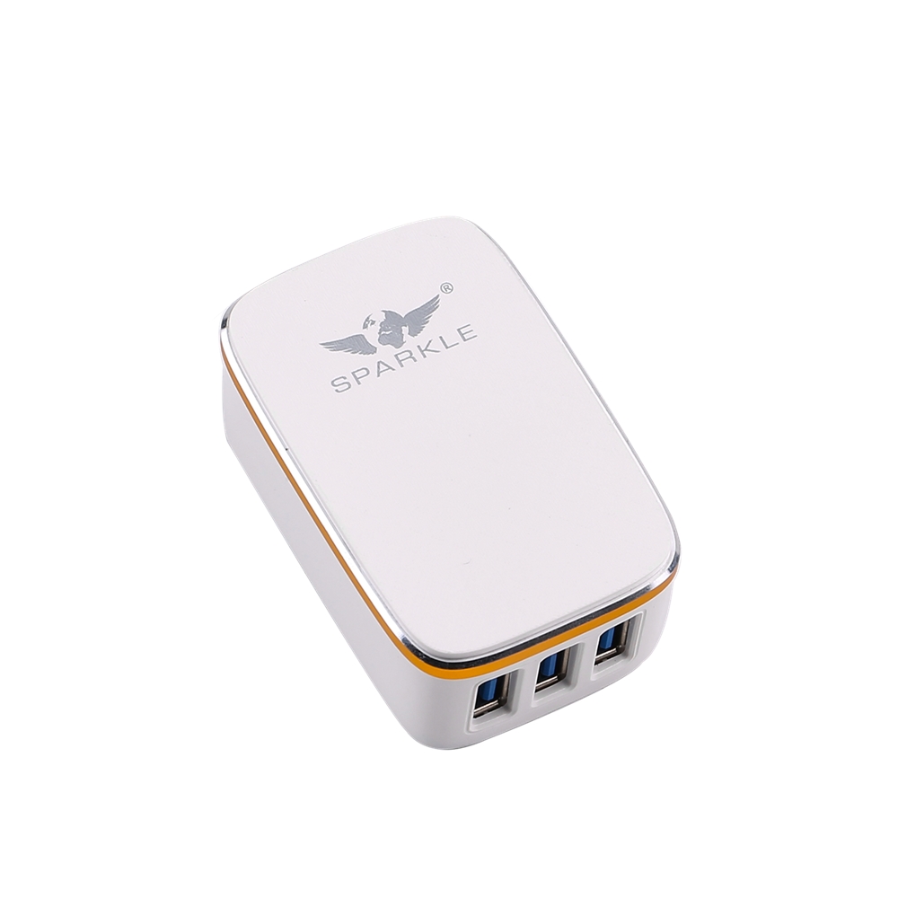 Искра Новый SE-C-08 QC2.0 3USB портативное универсальное настенное зарядное устройство, адаптер для iPhone высокая скорость зарядки дюбели для usb-кабели