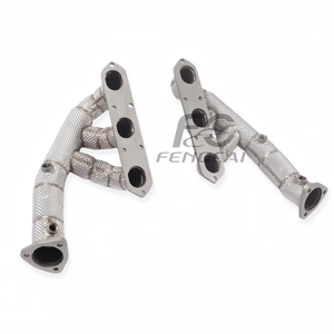 Colector de escape SS304 para Porsche 987 2.9 2008-2012, tubo de bajada de alto flujo con <span class=keywords><strong>aislamiento</strong></span> térmico, mejora de potencia, ajuste directo - Product Image 4