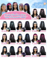 Extensions de cheveux Tiara Braids pour festivals, couronne de sirène, coiffure fantaisie faite à la main