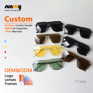 New Net Red One Polarized Sunglasses for Men and Women High Quality <strong>Lens</strong> with Blue White Gold Frames Thin Ins Driver Glasses - Product Image 2