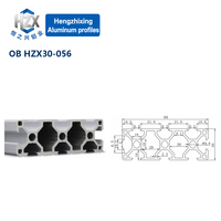 Profilé en aluminium à rainure en T norme européenne 3090 6063-T5 30x90 pour assemblage de châssis de machine, construction, découpe sur mesure